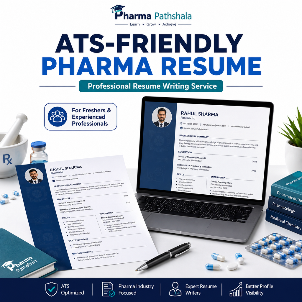Keyword-optimized resume structure for pharma jobs