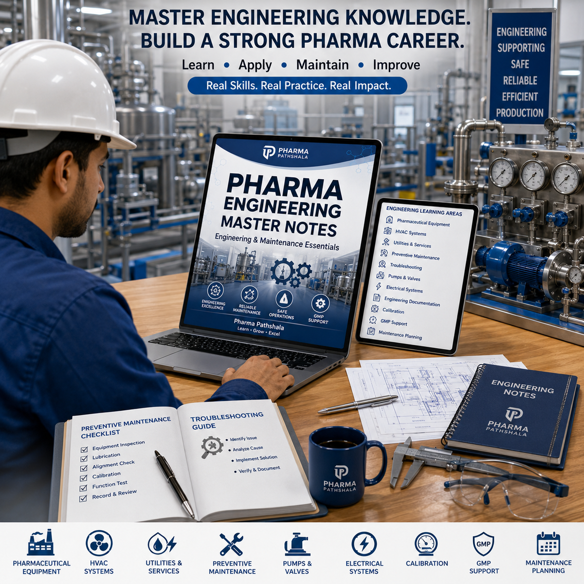 Pharma Engineering Master Notes – HVAC and maintenance topics