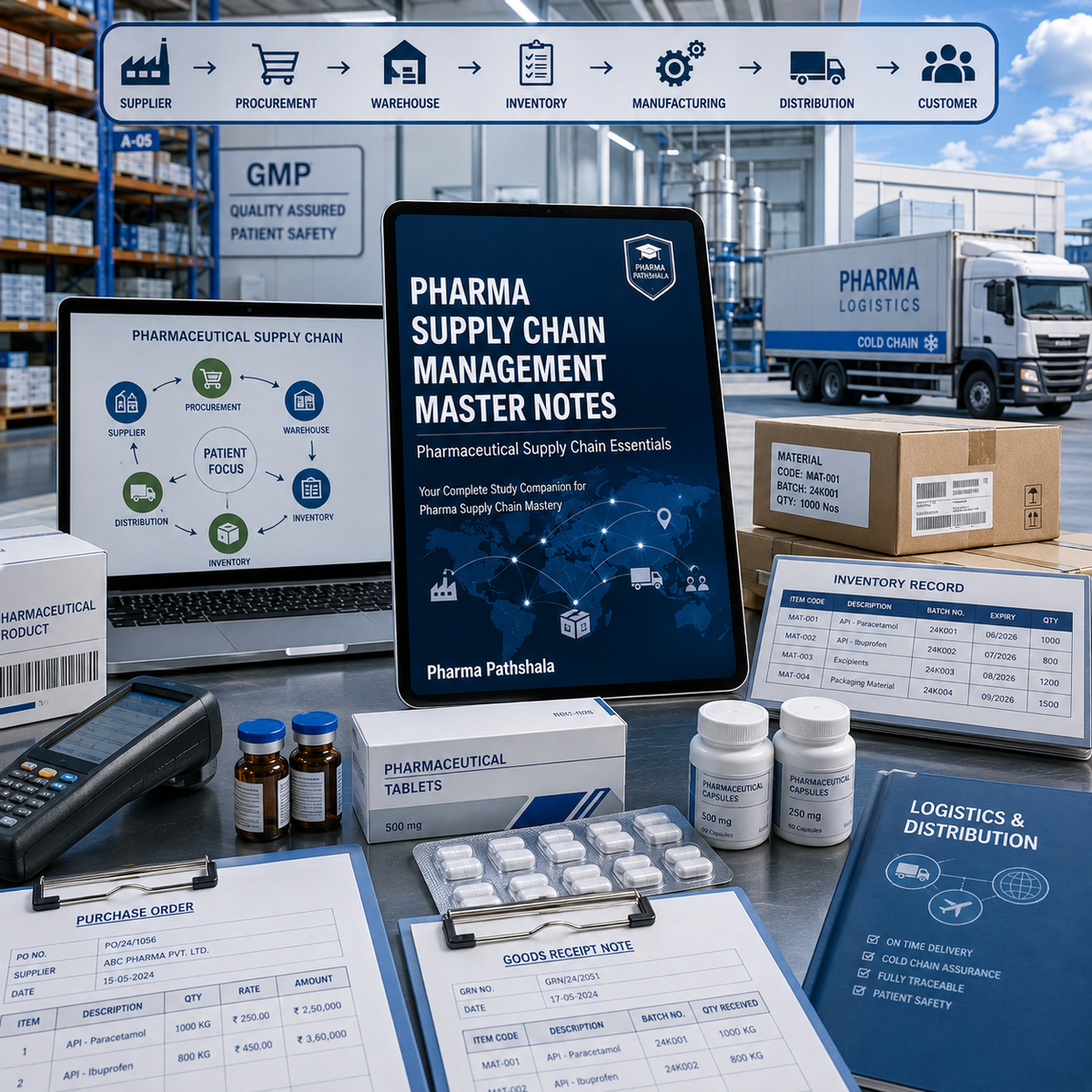 Pharma Supply Chain Master Notes – supplier qualification topics