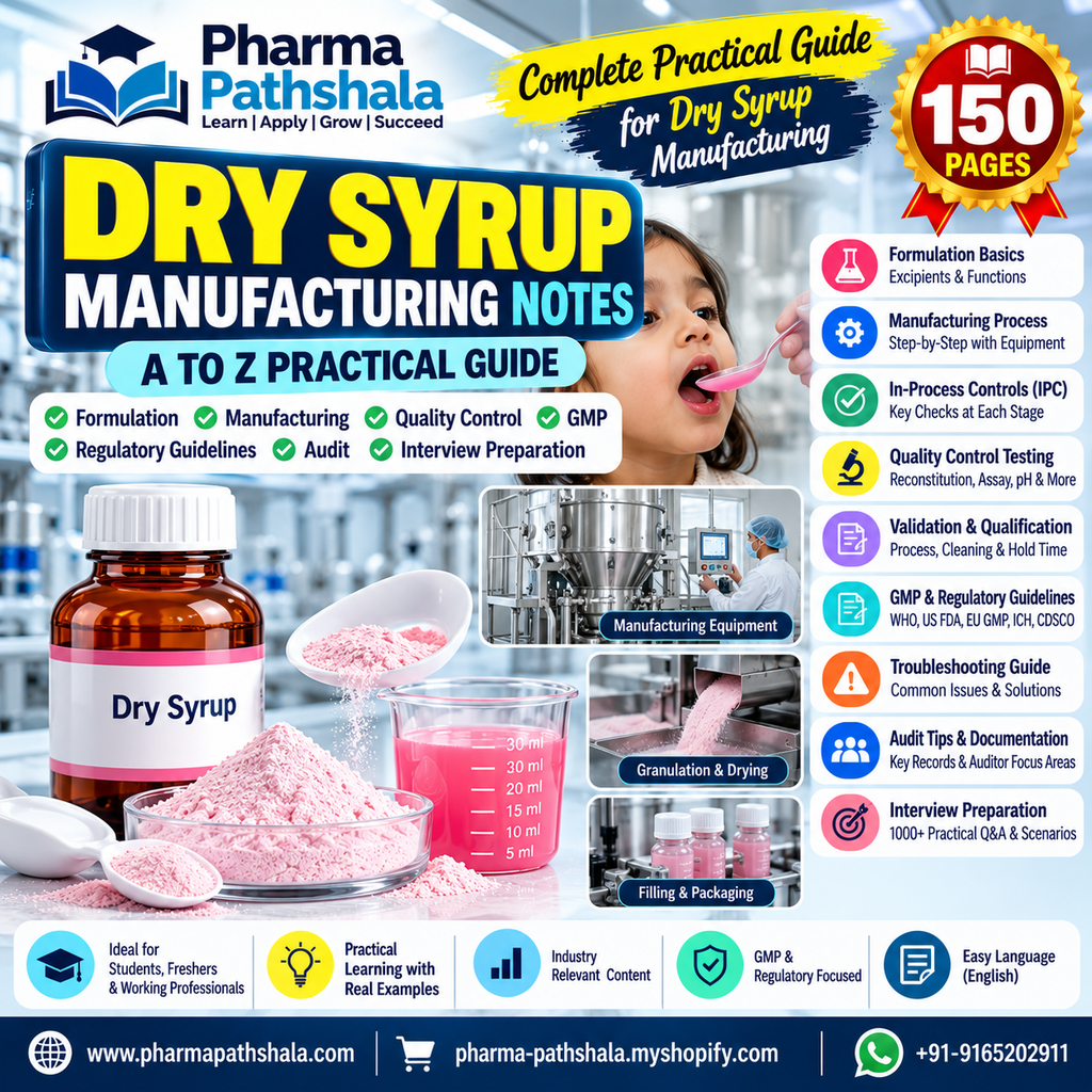 Dry Powder for Oral Suspension Guide – manufacturing topics