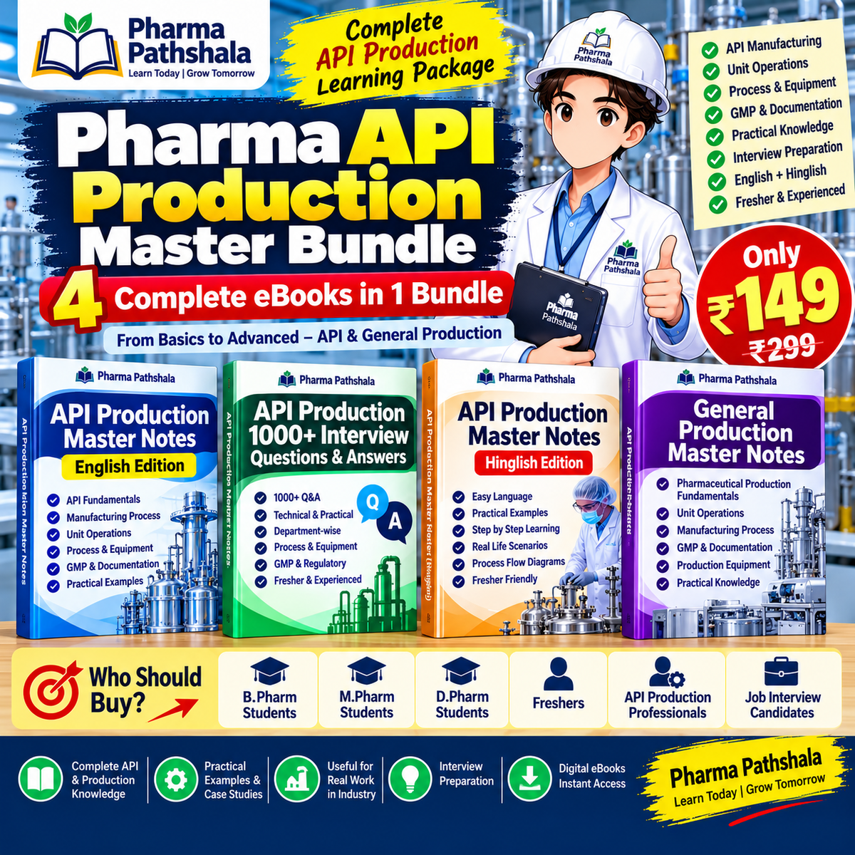 Pharma API Production Master Bundle – contents preview