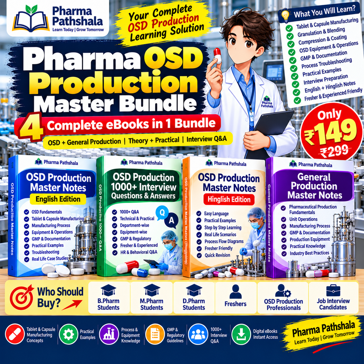 Pharma OSD Production Master Bundle – interview Q&A preview