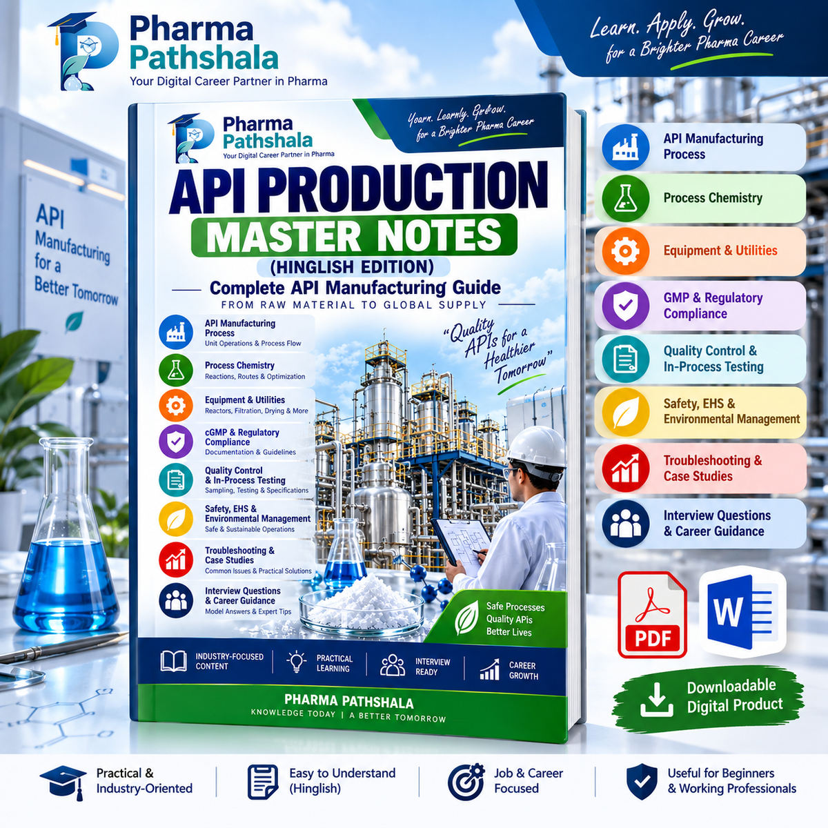 API Production Master Notes (Hinglish) – GMP topics