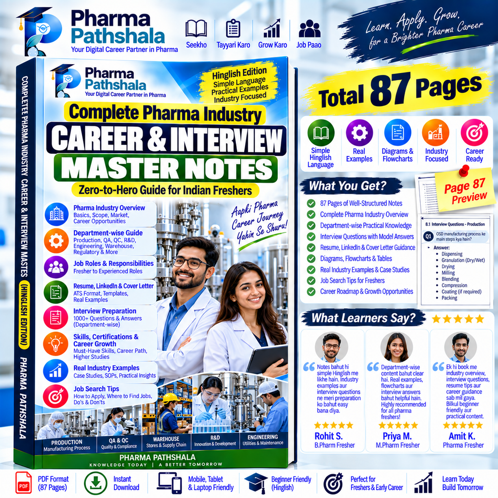 Freshers Career Master Notes – department guide preview
