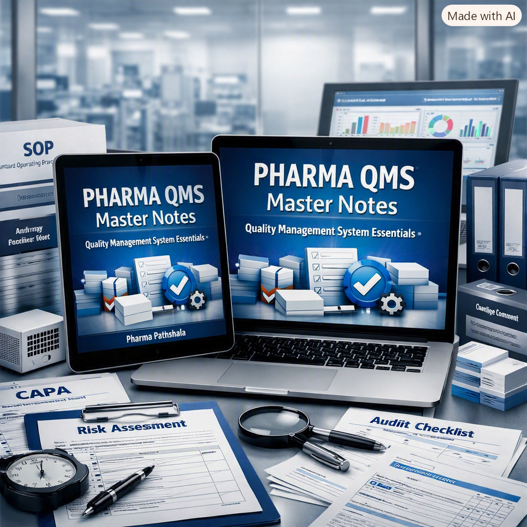 Pharma QMS Master Notes – change control topics